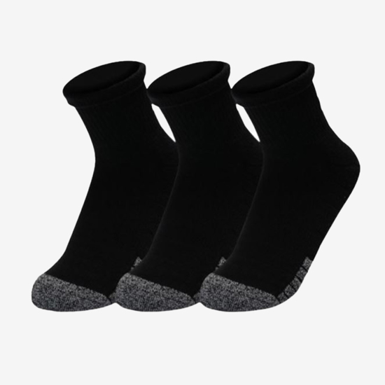 UNDER ARMOUR nogavice 1353262-001 HEATGEAR® QUARTER SOCKS 3-PACK