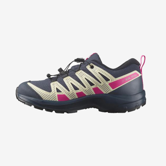 SALOMON otr pohodni copati 473108 XA PRO V8 CSWP J india ink/transparent yellow /pink glo