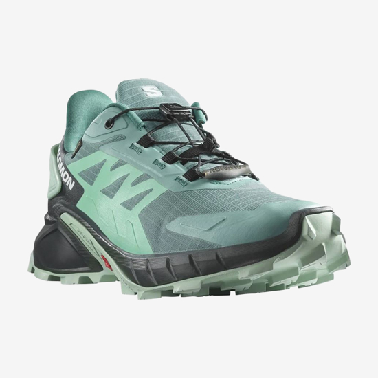 SALOMON ž trail copati 473169 SUPERCROSS 4 GTX dusty turquoise/india ink/blue haze