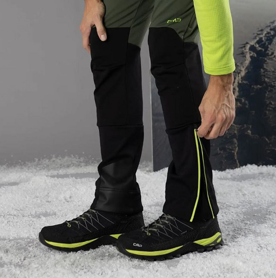 CMP m  hlače 33A2857 E319 MAN PANT oil green nero-acido