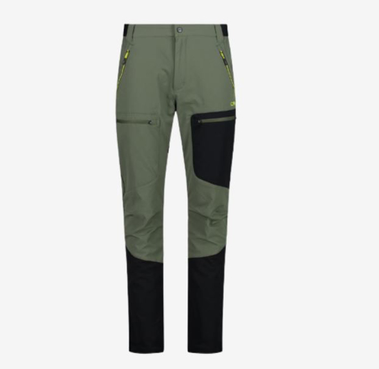 CMP m  hlače 32T2897 E319 MAN PANT RIPSTOP oil green nero-acido