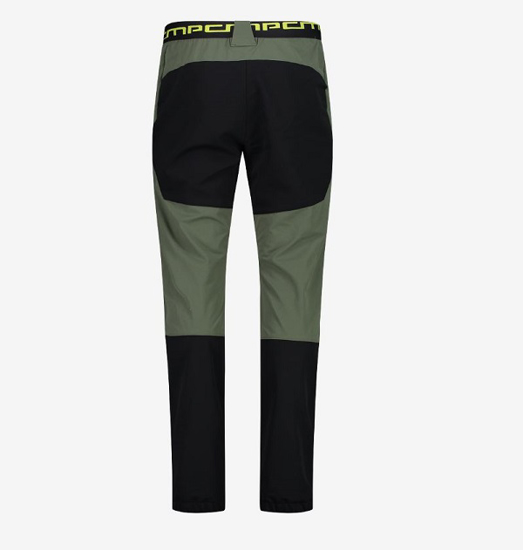 CMP m  hlače 32T2897 E319 MAN PANT RIPSTOP oil green nero-acido