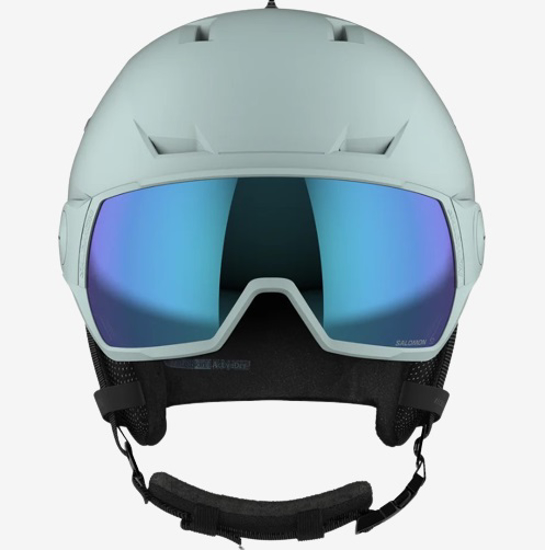SALOMON odr smučarska čelada 472612 ICON LT VISOR white moss