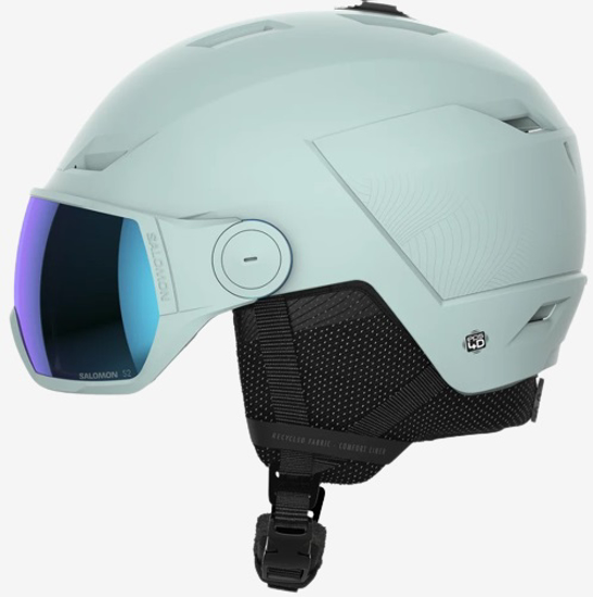 SALOMON odr smučarska čelada 472612 ICON LT VISOR white moss