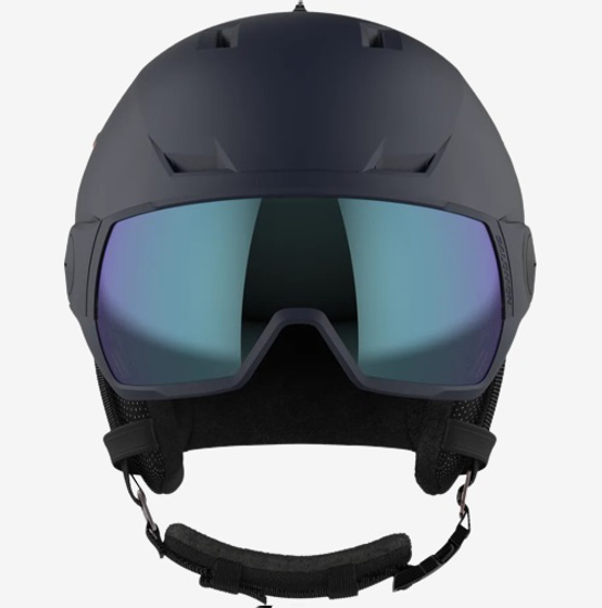 SALOMON odr smučarska čelada A 415298 ICON LT VISOR PHOTO SIGMA wisteria navy