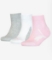 PUMA otr nogavice KIDS QUARTER pink grey
