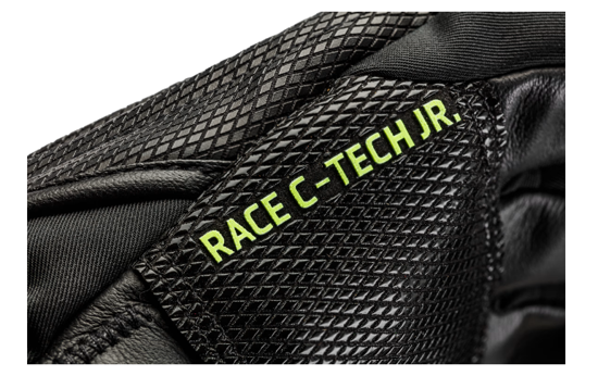 LEKI otr smučarske rokavice 654803701 WCR C-TECH 3D JUNIOR black yellow