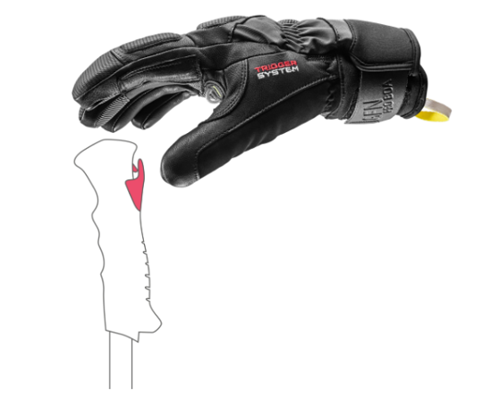 LEKI odr smučarske rokavice 653842301 GRIFFIN TUNE 3D black graphite