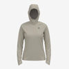 ODLO ž tekaška majica 312961 10703 THE WOMEN'S RUN EASY MID LAYER HOODIE silver cloud melange