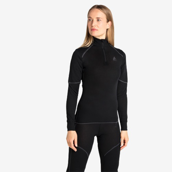 ODLO ž perilo majica 159211 1500 ACTIVE X-WARM HALF-ZIP TURTLENECK BASE LAYER TOP black