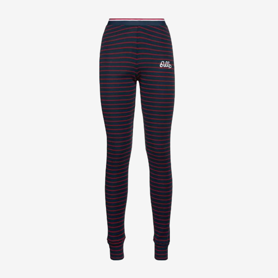 ODLO ž perilo hlače 159281 21014 ACTIVE WARM ORIGINALS STRIPE BOTTOMS navy red