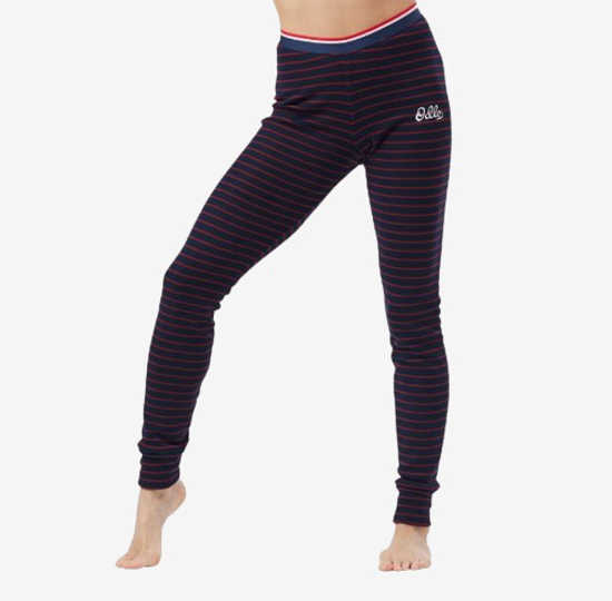 ODLO ž perilo hlače 159281 21014 ACTIVE WARM ORIGINALS STRIPE BOTTOMS navy red