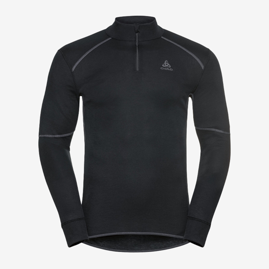 ODLO m perilo majica 159212 15000 ACTIVE X-WARM HALF-ZIP TURTLENECK BASE LAYER TOP black