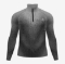 ODLO m perilo majica THE BLACKCOMB BASE LAYER HALF ZIP black grey