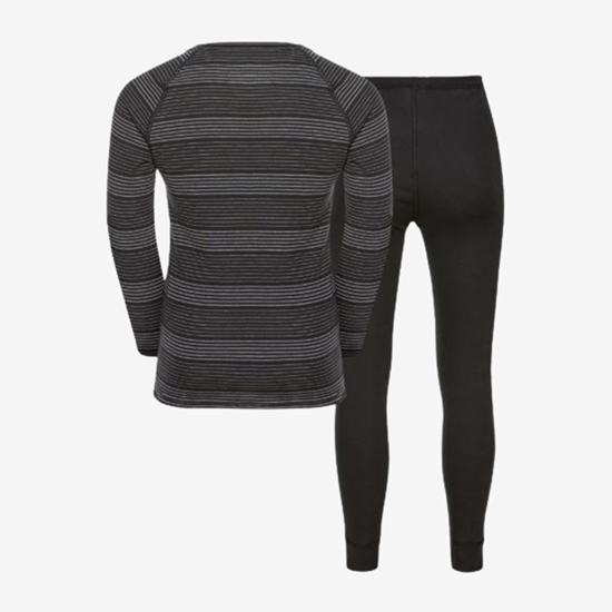 ODLO otr perilo set 159449 21055 THE ACTIVE WARM ECO BASE LAYER SET grey black