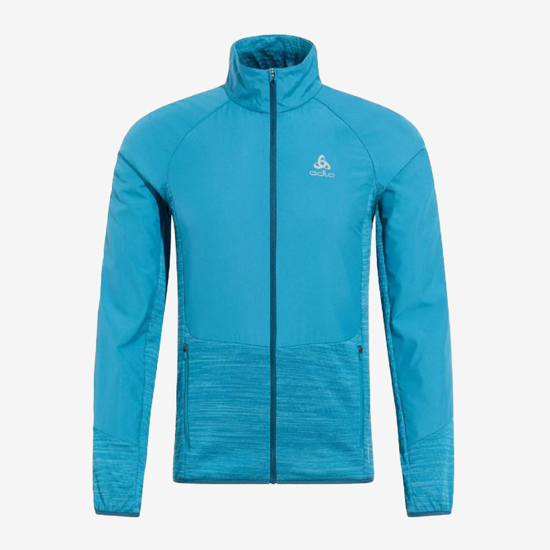 ODLO m tekaška jakna 313912 21024 THE RUN EASY WARM HYBRID JACKET saxony blue