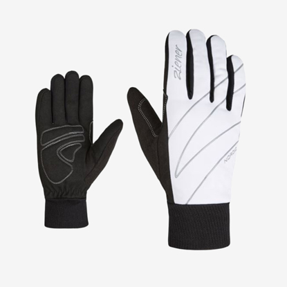 ZIENER ž tekaške rokavice 808269 01 UNICA LADY white
