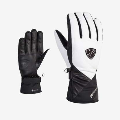 ZIENER ž smučarske rokavice 801198 0112 KAMEA GTX white black