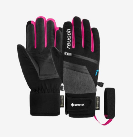 REUSCH otr smučarske rokavice 6261302 7771 TRAVIS GORE-TEX JR black-pink