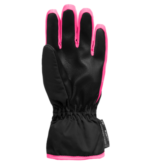 REUSCH baby smučarske rokavice 6285108 7769 BEN IV black knockout pink