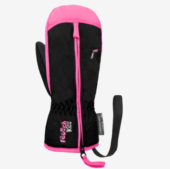 REUSCH baby smučarske rokavice 6285408 7769 BEN MITTEN black knockout pink