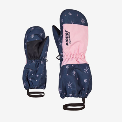 ZIENER otr smučarske rokavice 801956 242 LEVI AS MINIS snowcrystal print