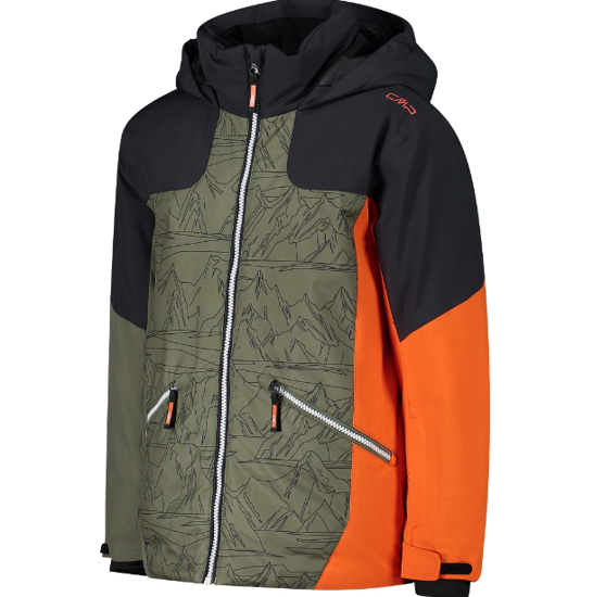 CMP otr bunda 33W0064 00ZP KID JACKET olive orange