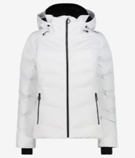 CMP ž bunda 33W0376 A001 JACKET FIX HOOD white