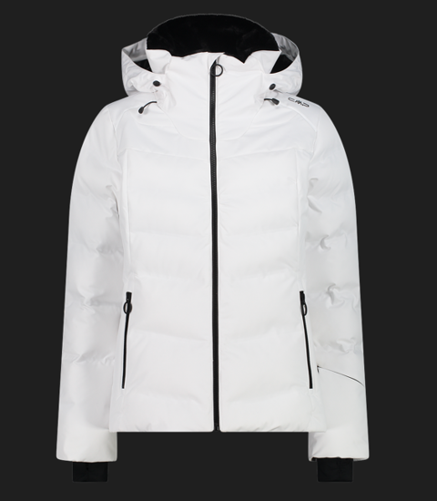 CMP ž bunda 33W0376 A001 JACKET FIX HOOD white