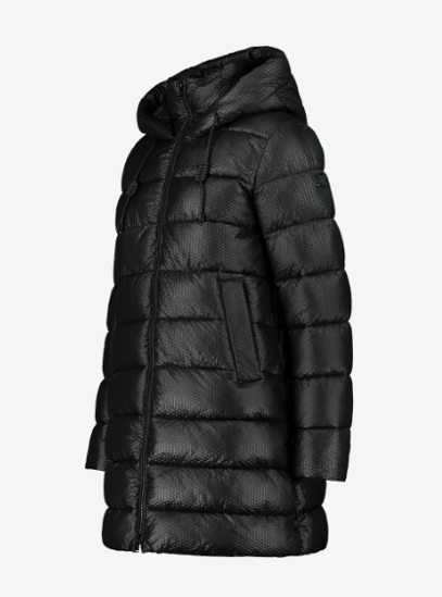 CMP ž plašč 33K3576 U901 COAT ZIP WITH 3D EFECT black