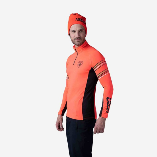 ROSSIGNOL m smučarski puli RLMML19 316 CLASSIQUE HERO HALF-ZIP BASELAYER neon red