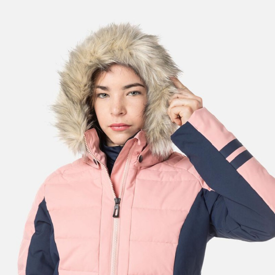 ROSSIGNOL otr smučarska bunda RLMYJ23 34C GIRLS' POLYDOWN SKI JACKET cooper pink