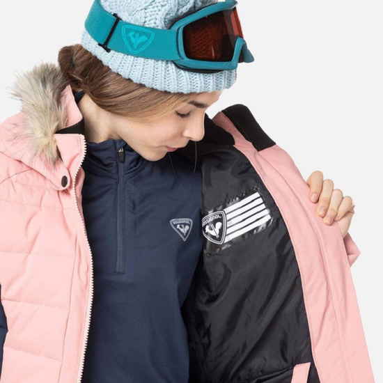 ROSSIGNOL otr smučarska bunda RLMYJ23 34C GIRLS' POLYDOWN SKI JACKET cooper pink