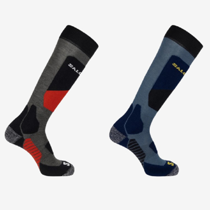 SALOMON odr smučarske nogavice 2168200 S/ACCESS 2-PACK copen blue beluga