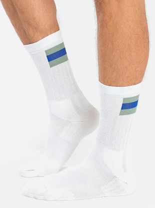 On m nogavice 376.01191 TENIS SOCK white green