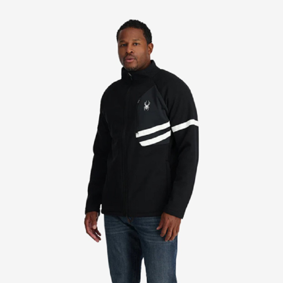 SPYDER m jopica 38A485318 WENGEN BANDIT FULL ZIP black white