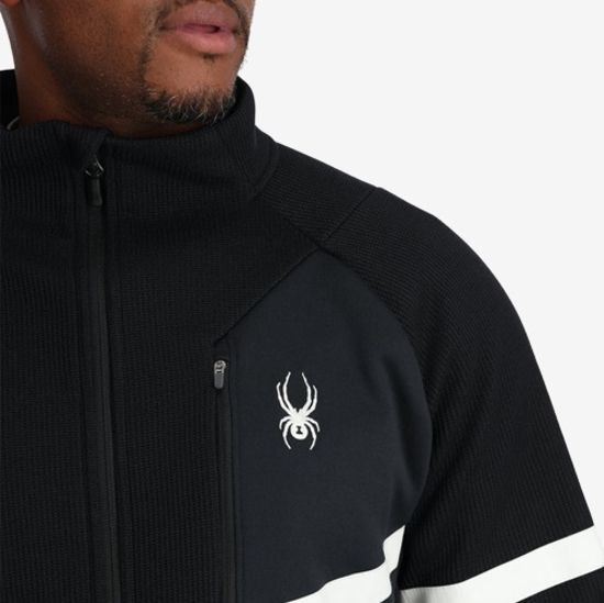 SPYDER m jopica 38A485318 WENGEN BANDIT FULL ZIP black white