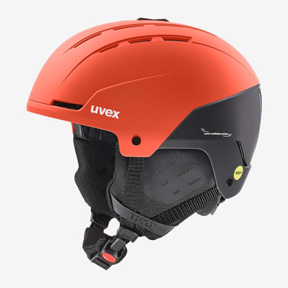 UVEX odr smučarska čelada S56631414 STANCE MIPS  fierce red black matt