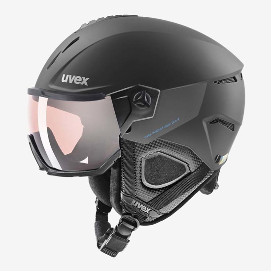 UVEX odr smučarska čelada S56626140 INSTINCT VISOR PRO V black matt