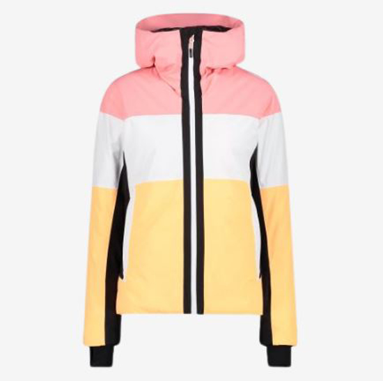 CMP ž bunda 33W0706 B525 JACKET FIX HOOD pink orange