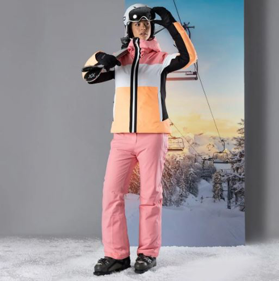 CMP ž bunda 33W0706 B525 JACKET FIX HOOD pink orange