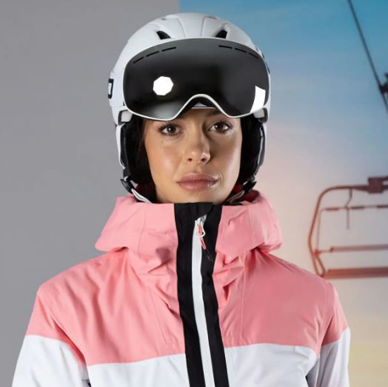 CMP ž bunda 33W0706 B525 JACKET FIX HOOD pink orange