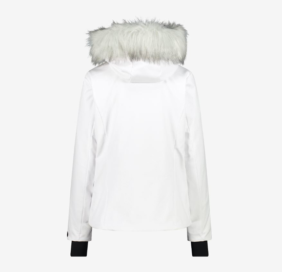 CMP ž bunda 33W0646F A001 SKI JACKET WITH DETACHABLE HOOD white