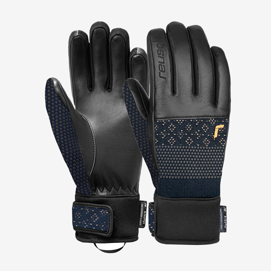 REUSCH ž smučarske rokavice 6131204 4470 KNIT ELISABETH R-TEX® XT dress blue gold