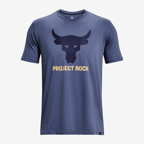 UNDER ARMOUR m majica 1380520-480 PROJECT ROCK BRAHMA BULL SHORT SLEEVE blue grey