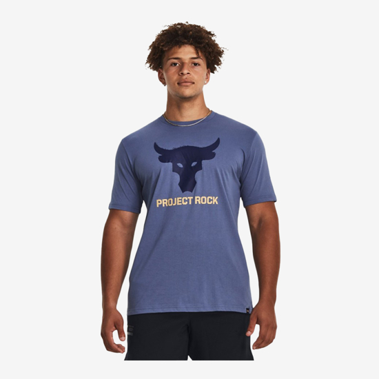 UNDER ARMOUR m majica 1380520-480 PROJECT ROCK BRAHMA BULL SHORT SLEEVE blue grey