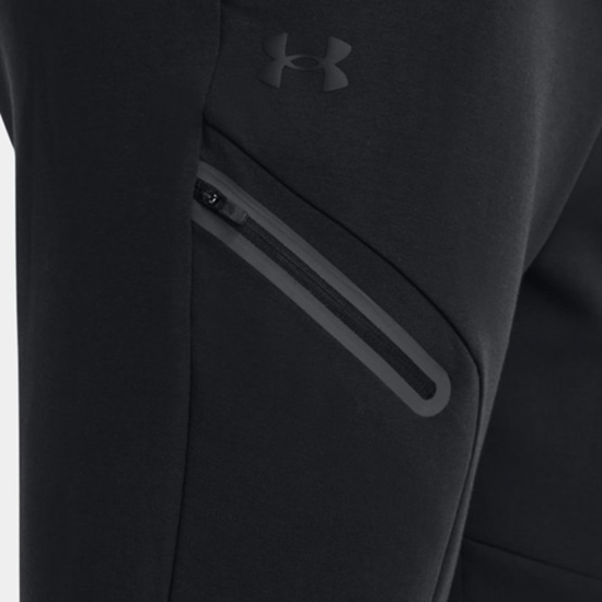 UNDER ARMOUR m hlače 1379808-001 UNSTOPPABLE FLEECE JOGGERS black