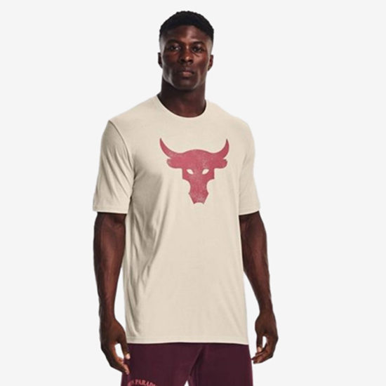 UNDER ARMOUR m majica 1361733-110  ROCK BRAHMA BULL SHORT SLEEVE beige rose