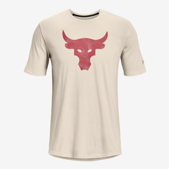 UNDER ARMOUR m majica 1361733-110  ROCK BRAHMA BULL SHORT SLEEVE beige rose