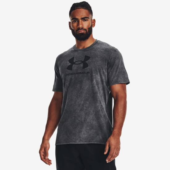 UNDER ARMOUR m majica 1377283-002 WASH TONAL SPORTSTYLE anthracite